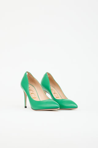Gucci Leather GG Pump