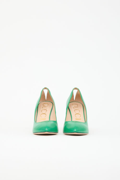 Gucci Leather GG Pump