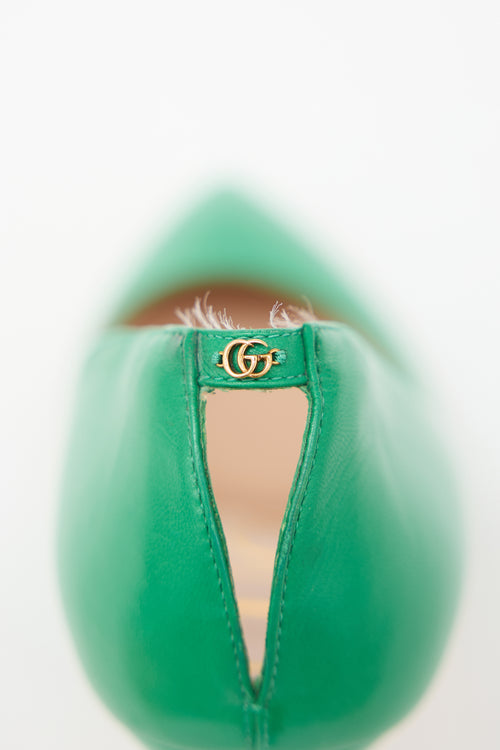 Gucci Leather GG Pump