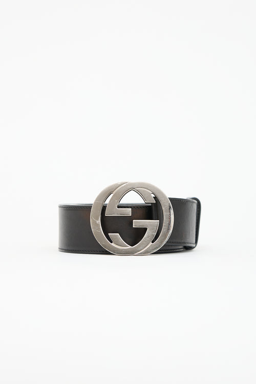 Gucci Leather GG Belt