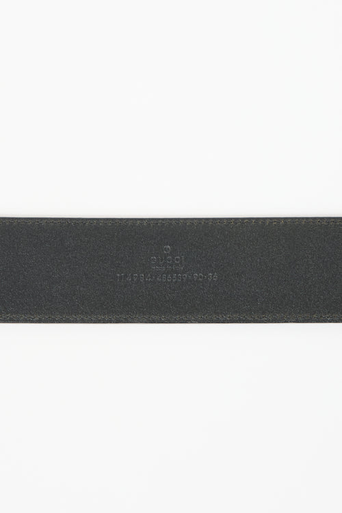 Gucci Leather GG Belt