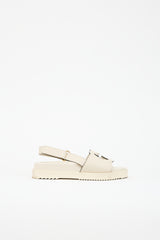 Gucci Leather GG Cutout Sandal