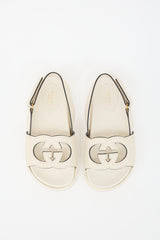 Gucci Leather GG Cutout Sandal