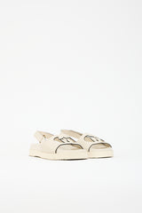 Gucci Leather GG Cutout Sandal