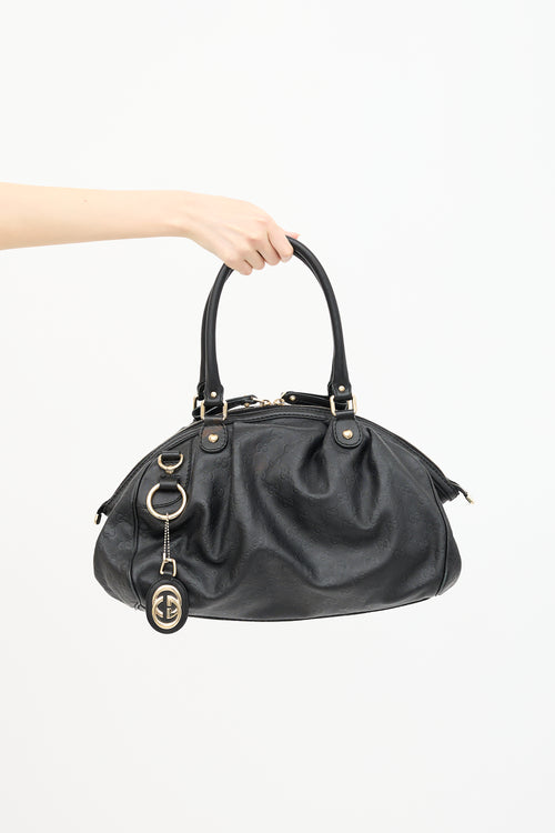 Gucci Leather GG Guccissima Small Sukey Bag