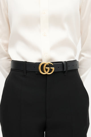 Gucci Leather GG Marmont Belt