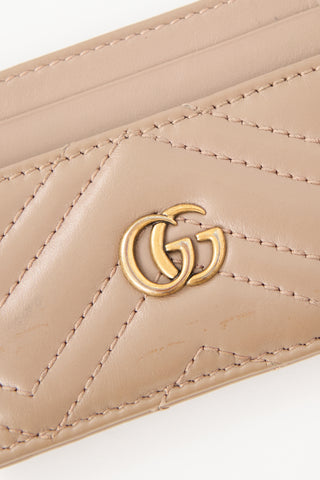 Gucci Leather GG Marmont Card Holder