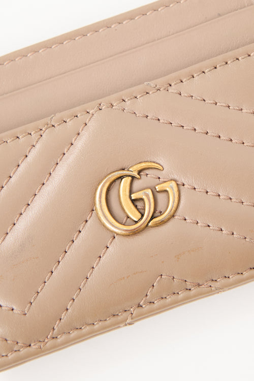 Gucci Leather GG Marmont Card Holder
