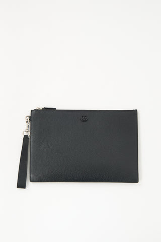 Gucci Leather GG Marmont Pouch