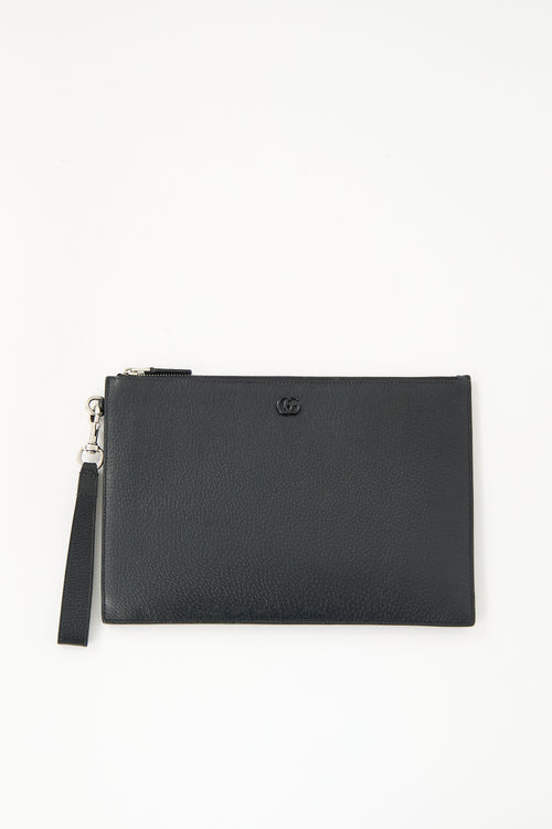 Gucci Leather GG Marmont Pouch