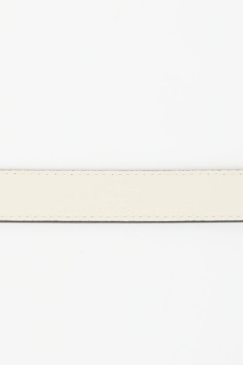 Gucci Leather GG Marmont Slim Belt