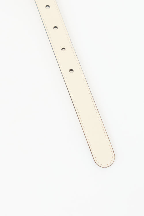 Gucci Leather GG Marmont Slim Belt