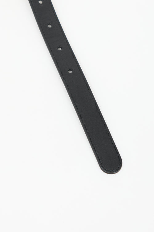 Gucci Leather GG Marmont Slim Belt