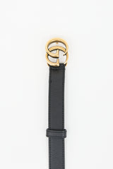 Gucci Leather GG Marmont Slim Belt