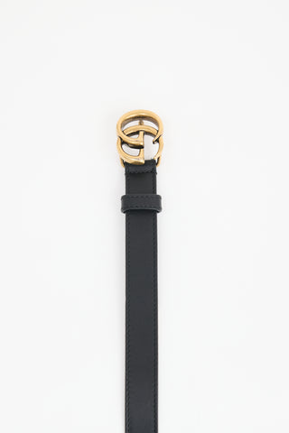 Gucci Leather GG Marmont Thin Belt
