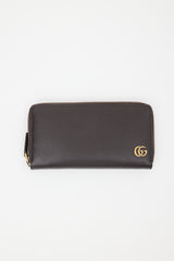 Gucci Leather GG Marmont Zip Wallet