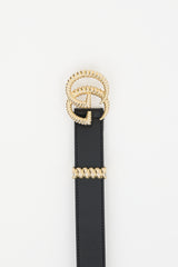 Gucci Leather GG Slim Belt