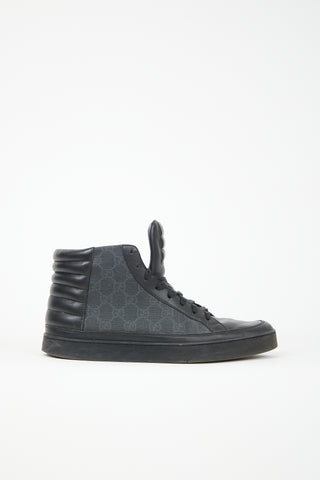 Gucci Leather GG High Top Sneaker