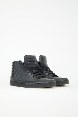 Gucci Leather GG High Top Sneaker