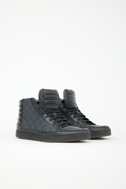 Gucci Leather GG High Top Sneaker