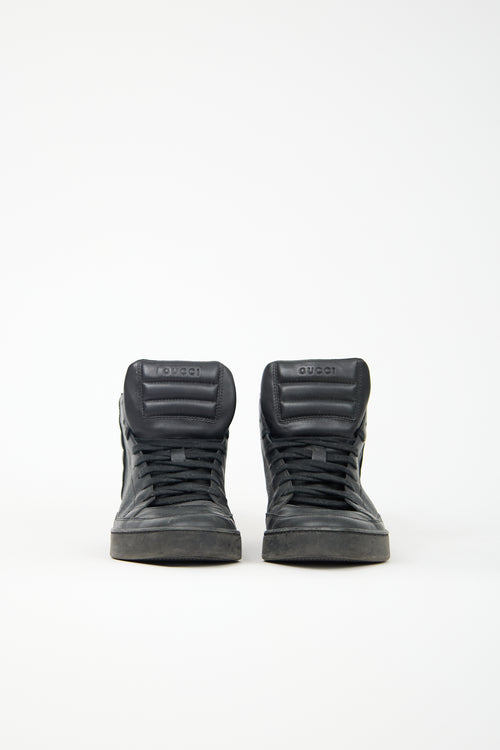 Gucci Leather GG High Top Sneaker