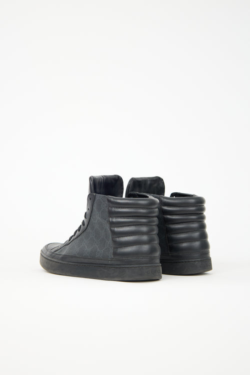 Gucci Leather GG High Top Sneaker