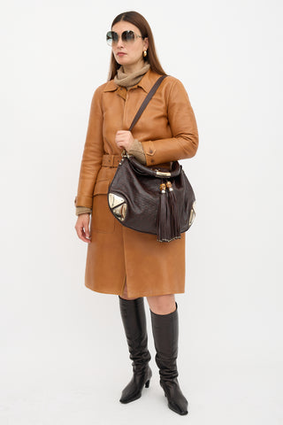 Gucci Leather Guccissima Babouska Indy Bag