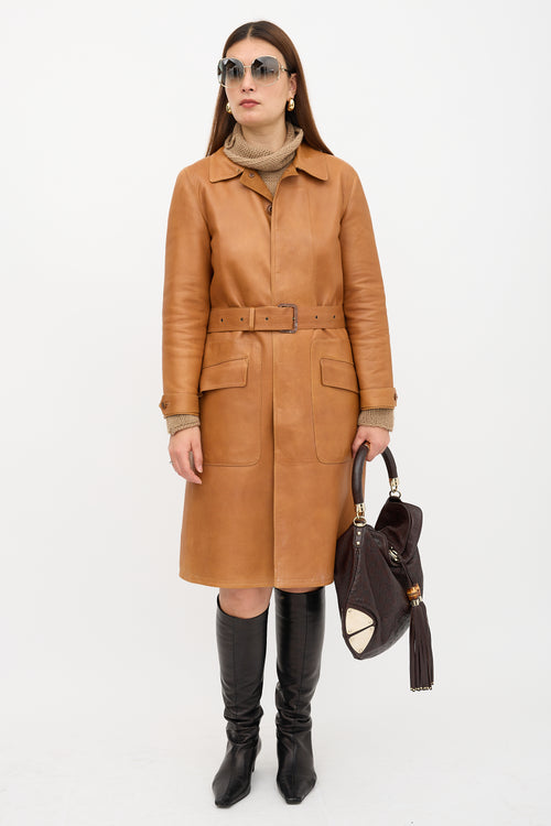 Gucci Leather Guccissima Babouska Indy Bag