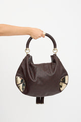 Gucci Leather Guccissima Babouska Indy Bag