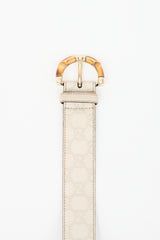 Gucci Leather Guccissima Bamboo Belt