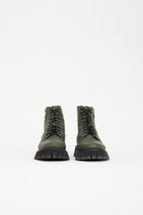 Gucci Leather Guccissima Combat Boot