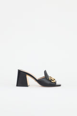 Gucci Leather Hardware Mule