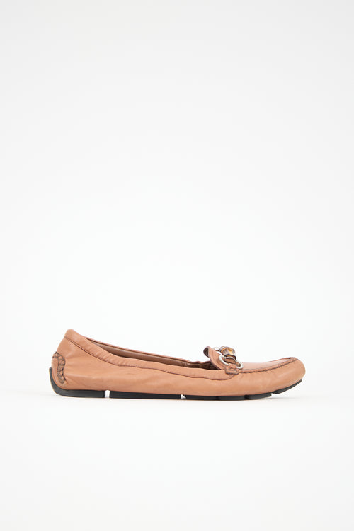 Gucci Leather Hardware Loafer