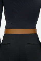 Gucci Leather Interlocking GG Buckle Belt