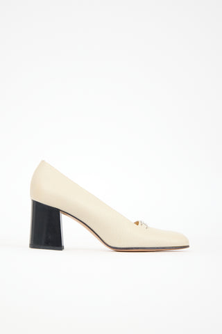 Gucci Leather Logo Pump