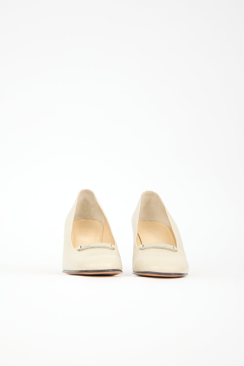 Gucci Leather Logo Pump