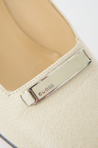Gucci Leather Logo Pump