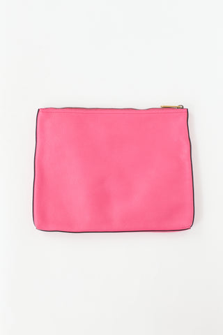 Gucci Leather Logo Portfolio Clutch