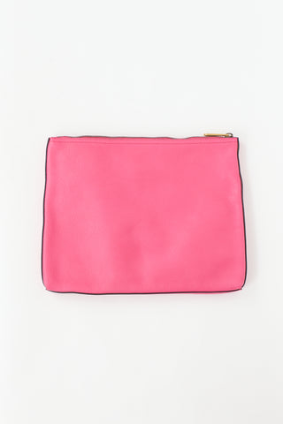 Gucci Leather Logo Portfolio Clutch