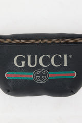 Gucci Leather Logo Web Belt Bag