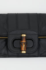 Gucci Leather Lucy Fold Over Clutch