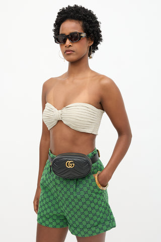Gucci Leather Marmont GG Belt Bag