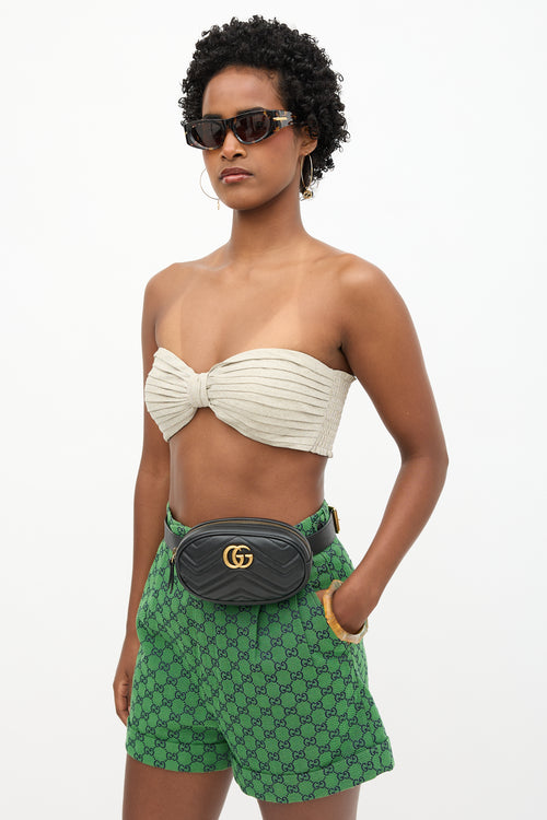 Gucci Leather Marmont GG Belt Bag