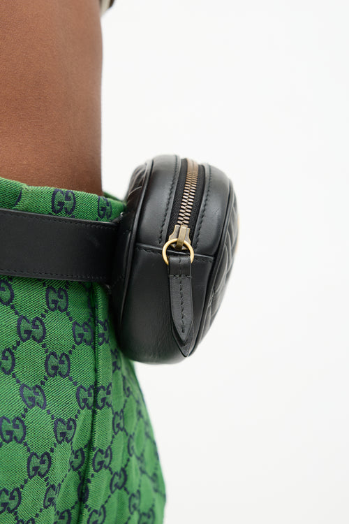Gucci Leather Marmont GG Belt Bag