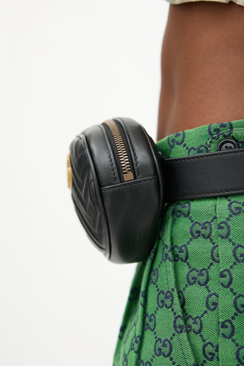 Gucci Leather Marmont GG Belt Bag