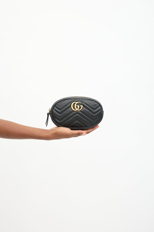 Gucci Leather Marmont GG Belt Bag
