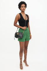 Gucci Leather Marmont GG Crossbody Bag