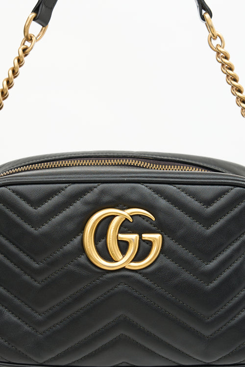 Gucci Leather Marmont GG Crossbody Bag