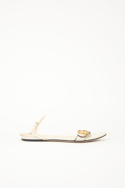Gucci Leather Marmont GG Sandal