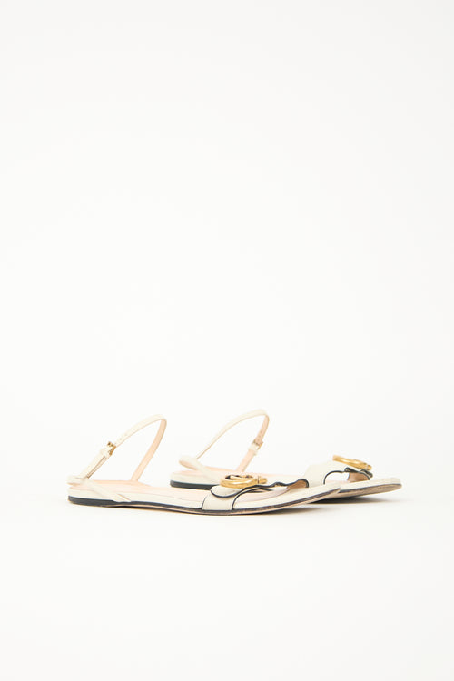 Gucci Leather Marmont GG Sandal